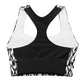 Black Fire Longline Sports Bra