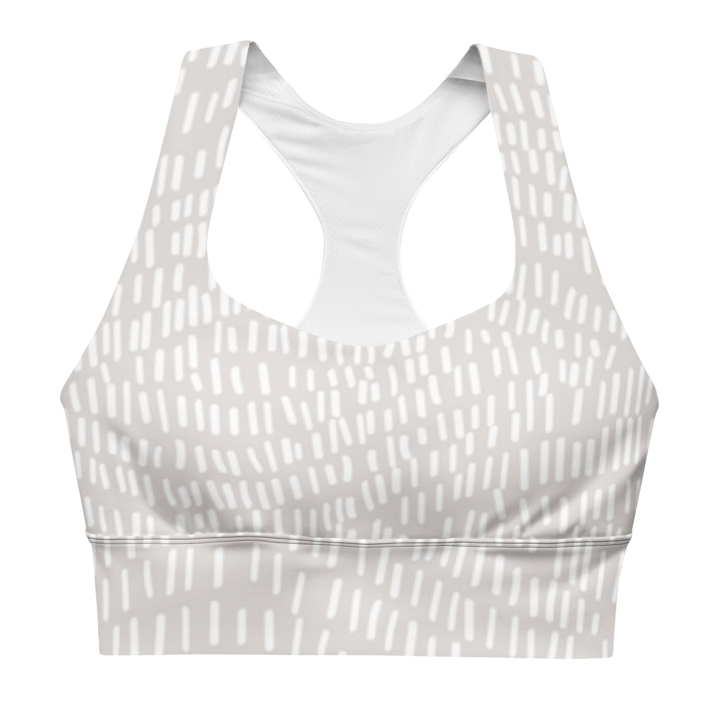 Grey Day Longline Sports Bra