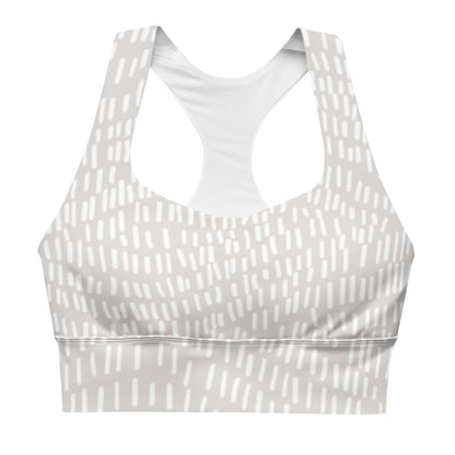 Grey Day Longline Sports Bra