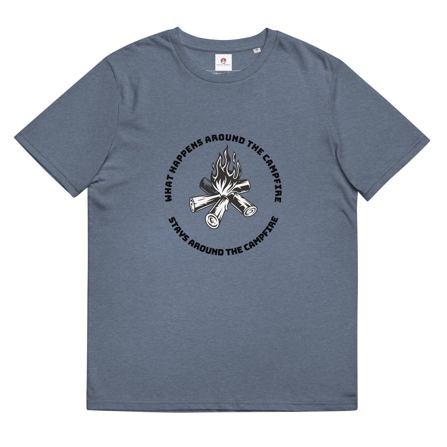 What Happens Around the Campfire Men's Organic Tee