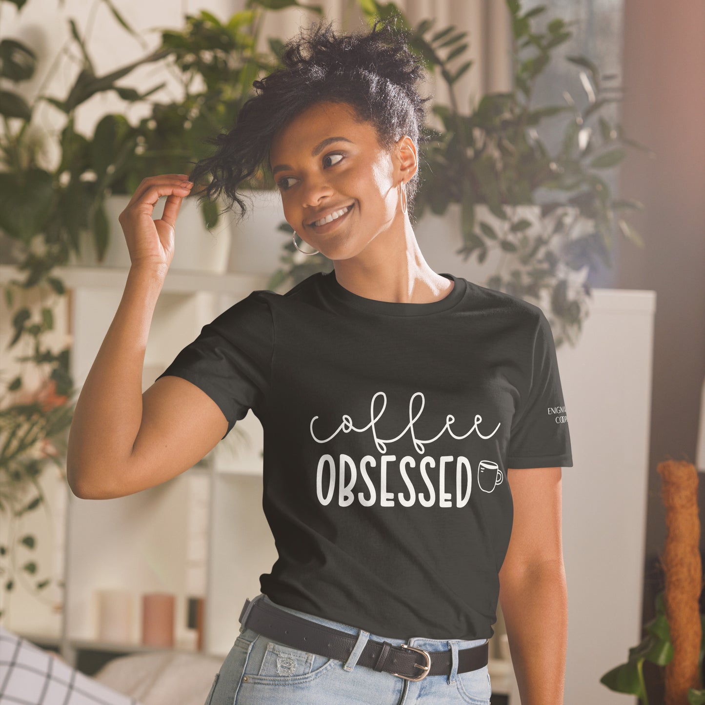 Coffee Obsessed Tee in Black