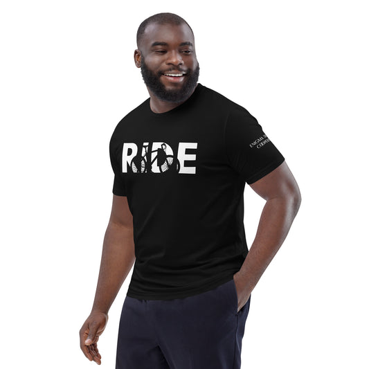 Ride Men's Organic Cotton Tee - White Letter